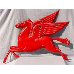 Lot 055: Mobil 4 Ft. Pegasus Sign