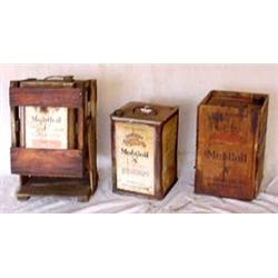 Lot 057: Three (3) Gargoyle 5-gal. Rectangular Oil Drums