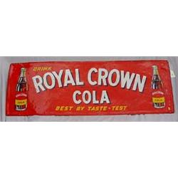 Lot 073: Tin  Royal Crown Cola  Advertising Sign