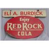 Image 1 : Lot 076: Porcelain Sign "Eli A Burdick Enjoy Red Rock Cola"