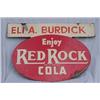 Image 3 : Lot 076: Porcelain Sign "Eli A Burdick Enjoy Red Rock Cola"