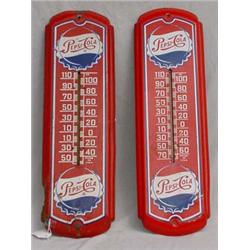 Lot 078: Pair of Pepsi-Cola Thermometers