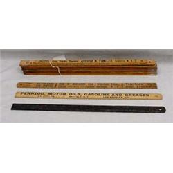 Lot 098: 18 Wood Gas Measuring Sticks