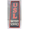 Image 1 : Lot 100: Tin "USL Battery Service" Advertising Sign