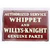 Image 3 : Lot 102: Porcelain Sign "Whippet and Willys-Knight Genuine Parts"