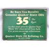 Image 1 : Lot 104: Tin "Quaker State" Advertising Sign