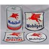 Image 1 : Lot 118: Four (4) Tin Mobilgas & Mobiloil Advertising Signs