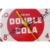 Image 4 : Lot 135: Tin Round "Drink Double Cola" Hanging Clock