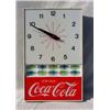 Image 1 : Lot 140: "Drink Coca-Cola" Lighted Wall Clock