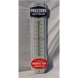 Lot 144:  Prestone Anti-Freeze  Large Advertising Thermometer