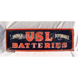 Lot 145:  USL Batteries  Advertising Sign