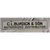 Image 1 : Lot 146: Porcelain "C.L. Burdick & Son" Advertising Sign