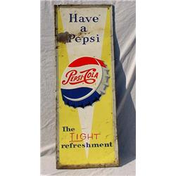 Lot 149: Tin  Have a Pepsi  Advertising Sign