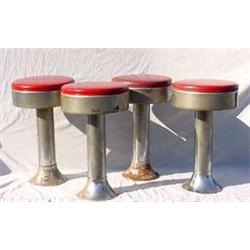 Lot 152: Four (4) Circular Diner Stools