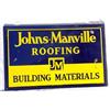 Image 1 : Lot 159: "Johns-Manville Roofing" Porcelain Advertising Sign