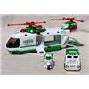 Image 4 : Lot 196: Hess 2001 Helicopter with Motorcycle and Cruiser