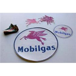 Lot 206: Group of Mobil Adhesive Decals