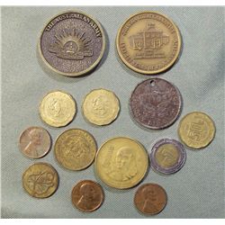 Assorted Medallions, Tokens & Coins