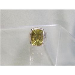14K Gold Accent Sterling Silver & Citrine Ring