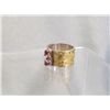 Image 3 : Gold Over Sterling Silver & Spinel Ring - Size 9