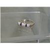 Image 1 : Sterling Silver & Created Opal Ring - Size 8-1/2