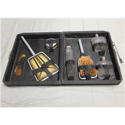 7 Piece 1940's Travel Vanity Set w/Locking Case