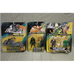 3 MOP Batman Forever Action Figurines - Kenner