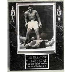 "The Greatest" Muhammad Ali Boxing Photo On Plaque