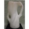 Image 3 : Carved Alabaster Abstract Art Jug w/Display Base