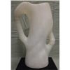 Image 4 : Carved Alabaster Abstract Art Jug w/Display Base