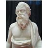 Image 2 : Alabaster Moses Statue w/Wood Base