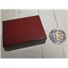 Image 2 : Small Wood Jewelry Box & "K" Mirror Compact