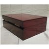 Image 5 : Small Wood Jewelry Box & "K" Mirror Compact