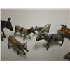 Image 6 : 9 1920's Lead Die-Cast Animals & Figurine