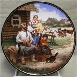 "The Village Cobbler" Russian Plate