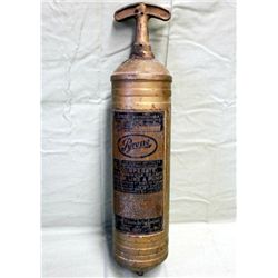1940's Brass Pyrene Pump Action Fire Extinguisher