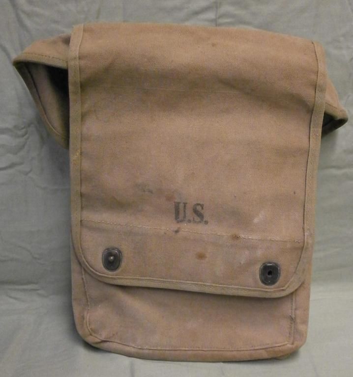 WWII Khaki US Army Map Case Boyt 42 Wwii khaki us army map case boyt 42