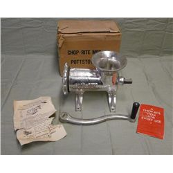 New Chop-Rite #22 Counter Mount Meat Grinder
