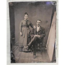Medium Tintype Photo - Husband & Wife Portrait