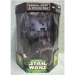 NIB Star Wars Imperial AT-ST & Speeder Bike