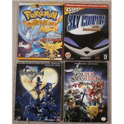 4 Video Game Strategy Guide Books - Soft Covers