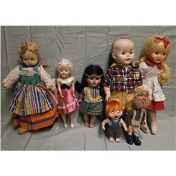 Lot Of 7 Assorted Vintage Dolls