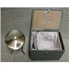 Image 1 : 4" Diameter Crystal Ball w/Box & Brass Base