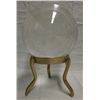 Image 3 : 4" Diameter Crystal Ball w/Box & Brass Base
