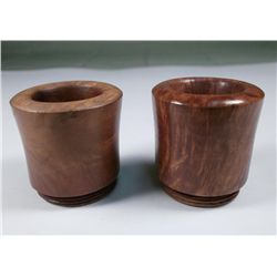 2 Kaywoodie Screw-On Pipe Bowls - 1 Unsmoked