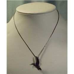 Hummingbird Charm Pendant & Necklace