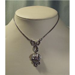 Crown Trifari Articulated Chandelier Necklace