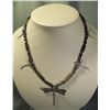 Image 1 : Sterling Silver Dragonfly, Pearl & Shell Necklace