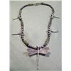 Image 4 : Sterling Silver Dragonfly, Pearl & Shell Necklace
