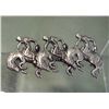 Image 1 : Triple Bronco Riders Large Western Pin
